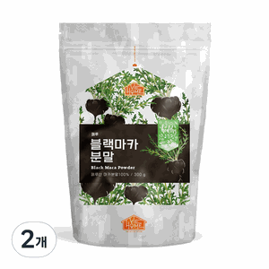 건강한우리집비옴 페루 블랙마카 젤라틴화 분말, 2개, 300g